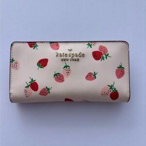 Kate Spade Wild Strawberry Slim Bi-fold Wallet